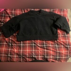 lululemon athletica Black Cropped Sweater